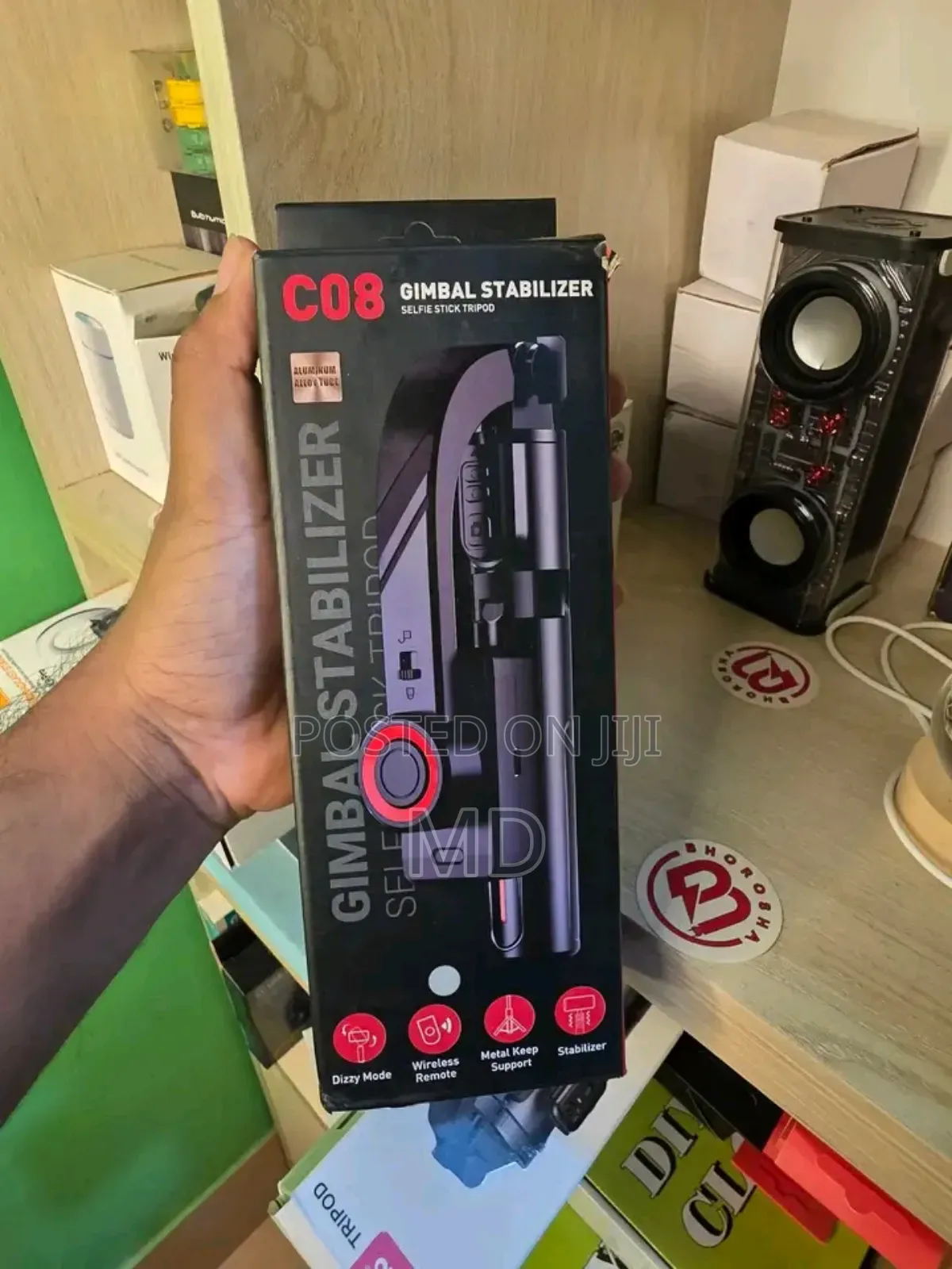 C08 Gimbal Stabilizer – Selfie Stick + Tripod + Stabilizer একসাথে!