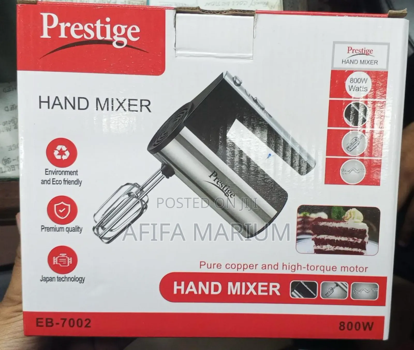 Prestige Eb-7002 Powerful Hand Mixer – 800w
