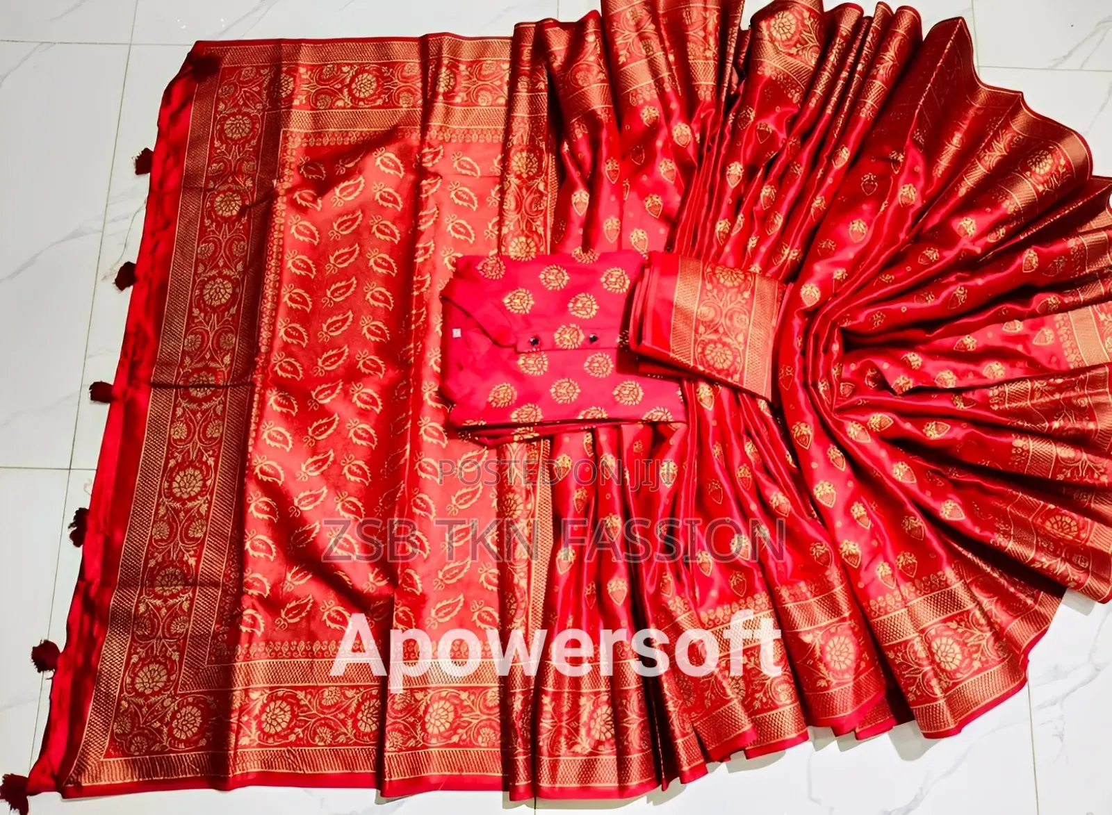 শাড়ি পাঞ্জাবি কাপল ব্লাউজ পিস সহ New Update