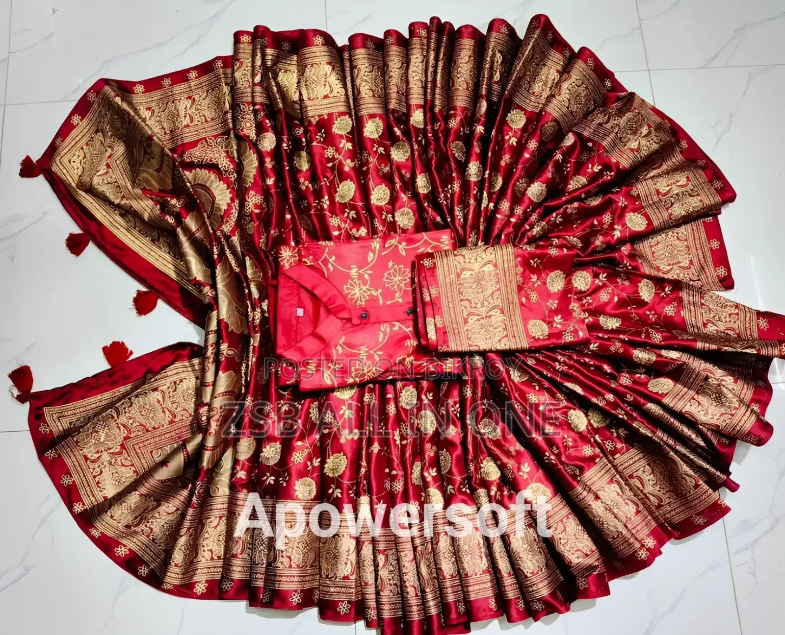 শাড়ি পাঞ্জাবি কাপল ব্লাউজ পিস সহ নিউ আপডেট