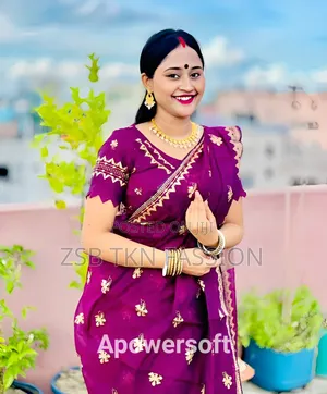 Photo - স্কিন ও আফসান প্রিন্টের কাজ করা
-সাথে ম্যাচিং ব্লাউজ পিস New Update