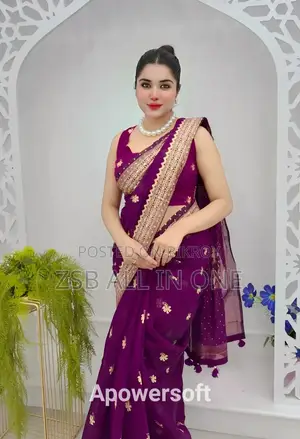 Screen and Afsan Print Work with Matching Blouse Piece New Update