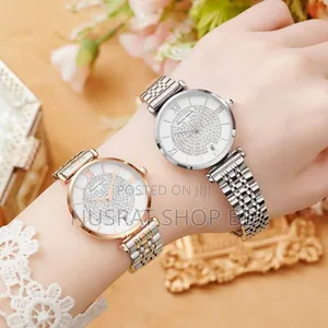 Trsoye Women Ladice Chain Watch (Silver) Code : 9852