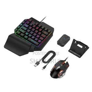 Photo - 5 In1combo Gaming Keyboard Mouse Wireless Bluetooth Pubg Mobile Game