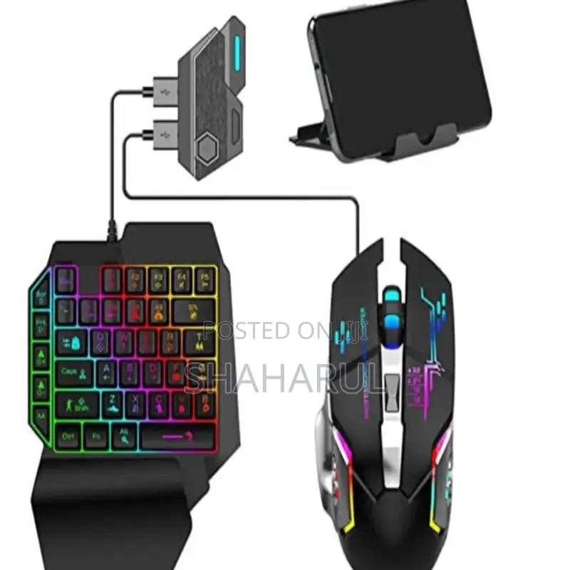 5 In1combo Gaming Keyboard Mouse Wireless Bluetooth Pubg Mobile Game