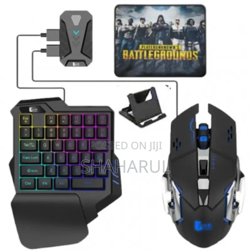 5 In1combo Gaming Keyboard Mouse Wireless Bluetooth Pubg Mobile Game