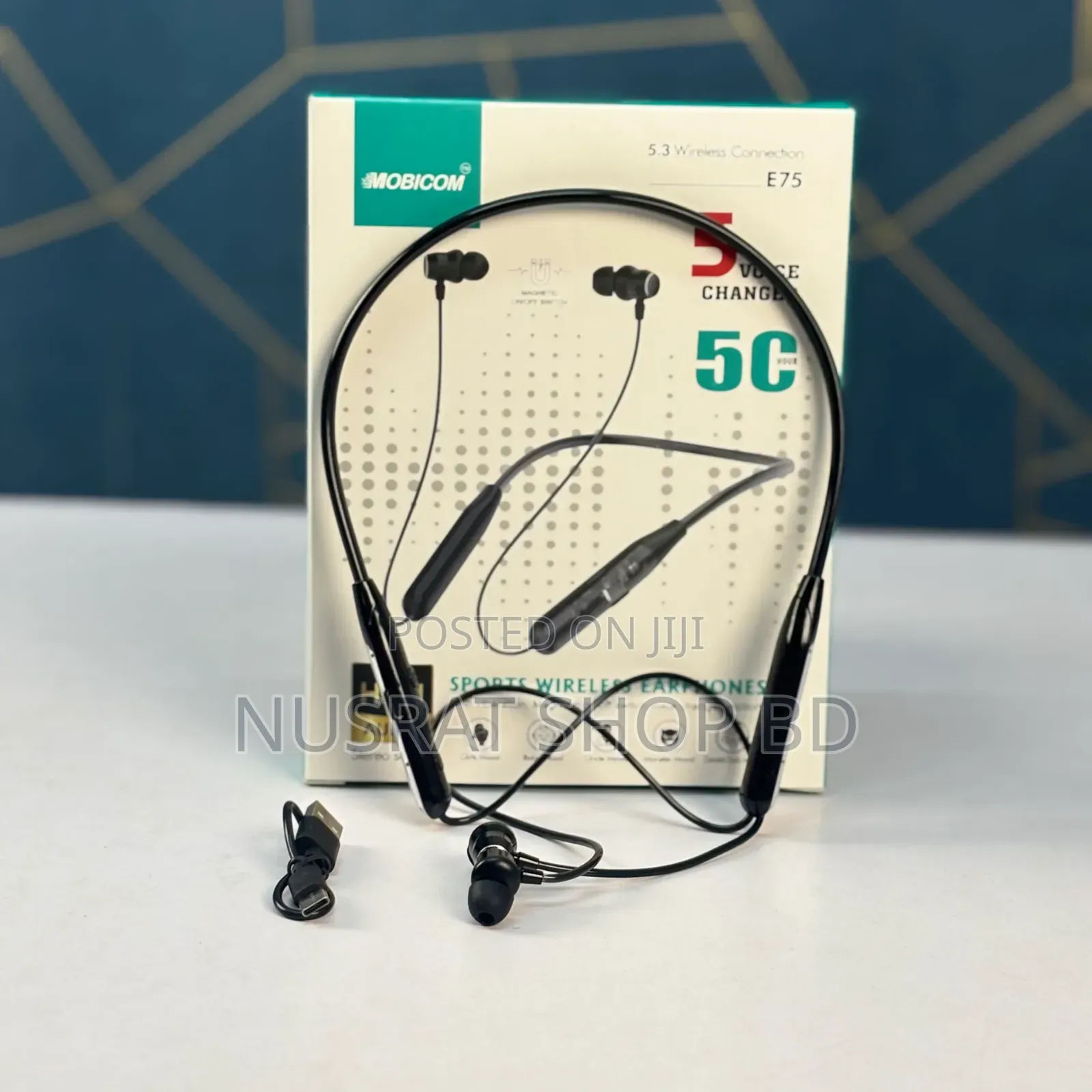 Mobicom Wireless Voice Changer Neckband 50hours-E75 (100% Code: 10816