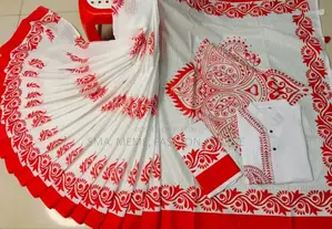 শাড়ি পাঞ্জাবি কাপল সেট উইথ ব্লাউজ
