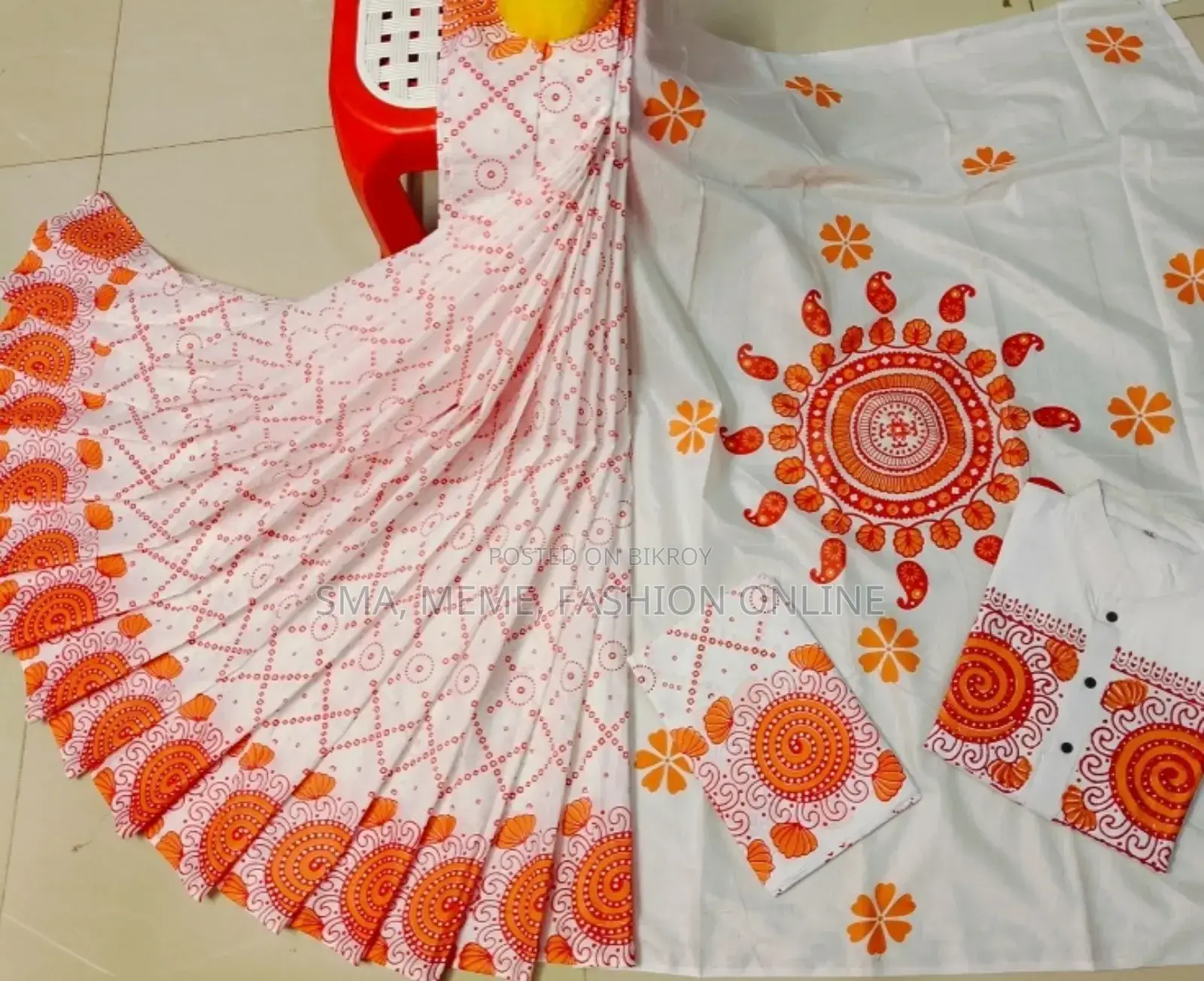 শাড়ি পাঞ্জাবি কাপল সেট উইথ ব্লাউজ