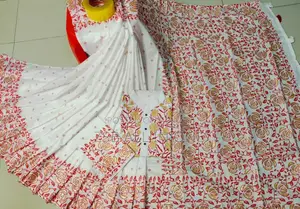 Sharee Panjabi Couple With Blouse Piece Puja Offer