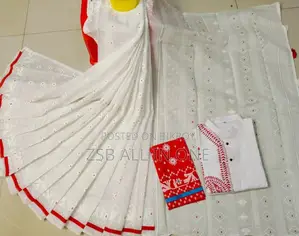 Sharee Panjabi Couple With Blouse Piece Puja Offer