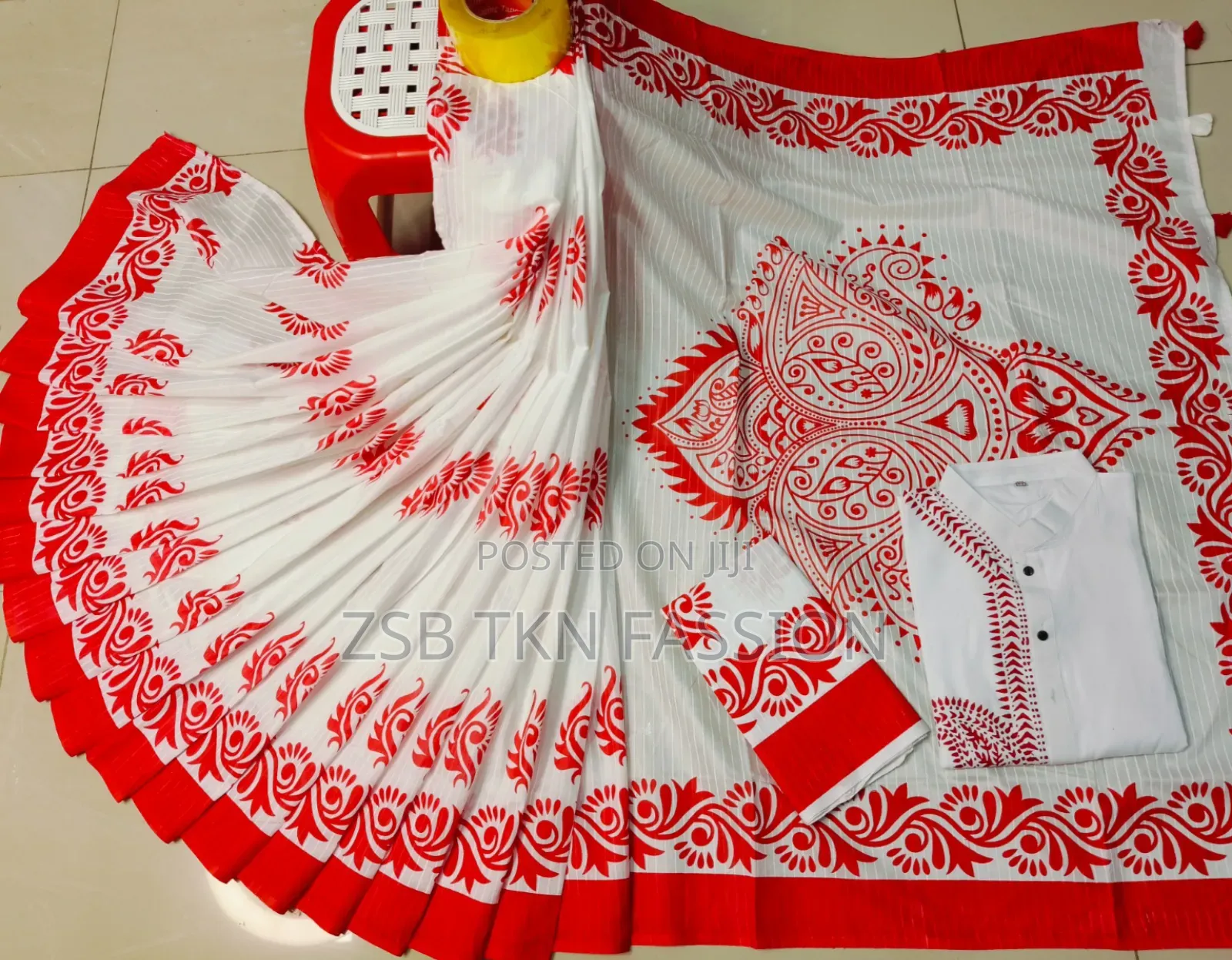 Sharee Panjabi Couple With Blouse Piece পূজার অফার