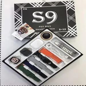 Zq S9 Promax Smartwatch ,Speaker,1pcs Earbud,12 Pair Strape