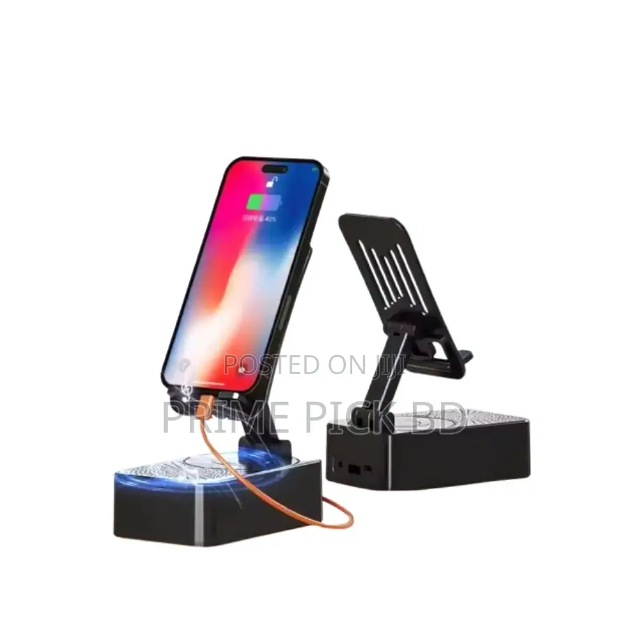 3-in-1 Wireless Speaker, Mobile Stand Power Bank