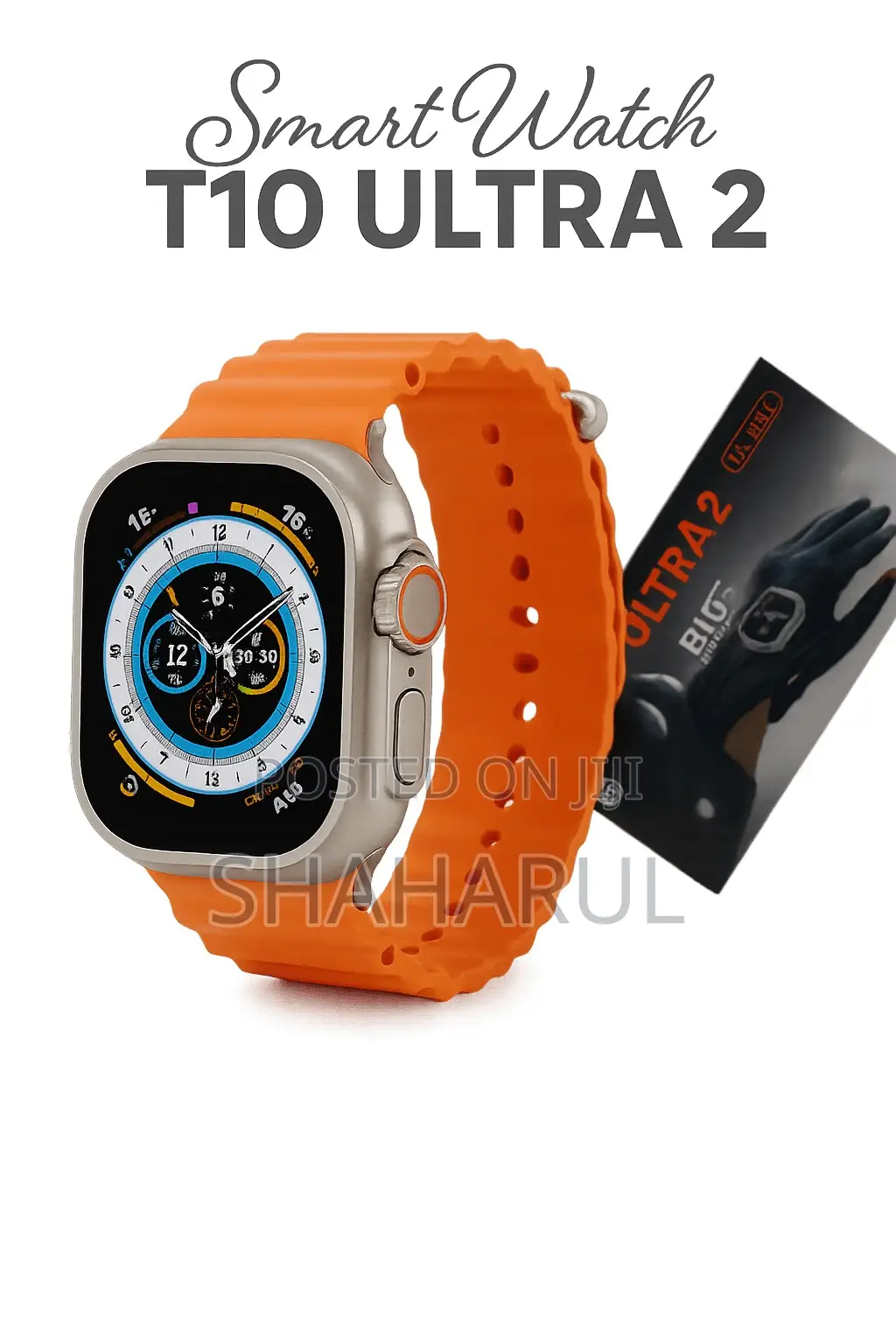 T10 Mini Smart Watch Bluetooth Touch, Wireless Charging Stylish