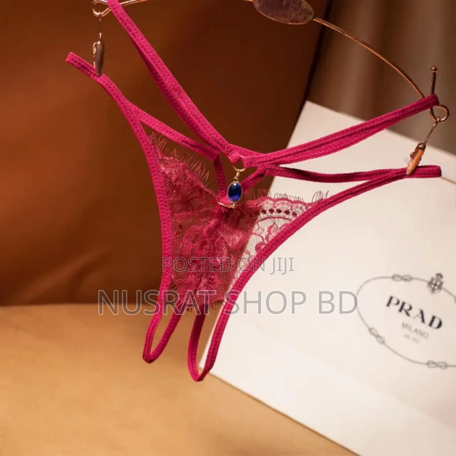 Lace G-Strings and Thongs With Pearls Panties Transparent Lingerie