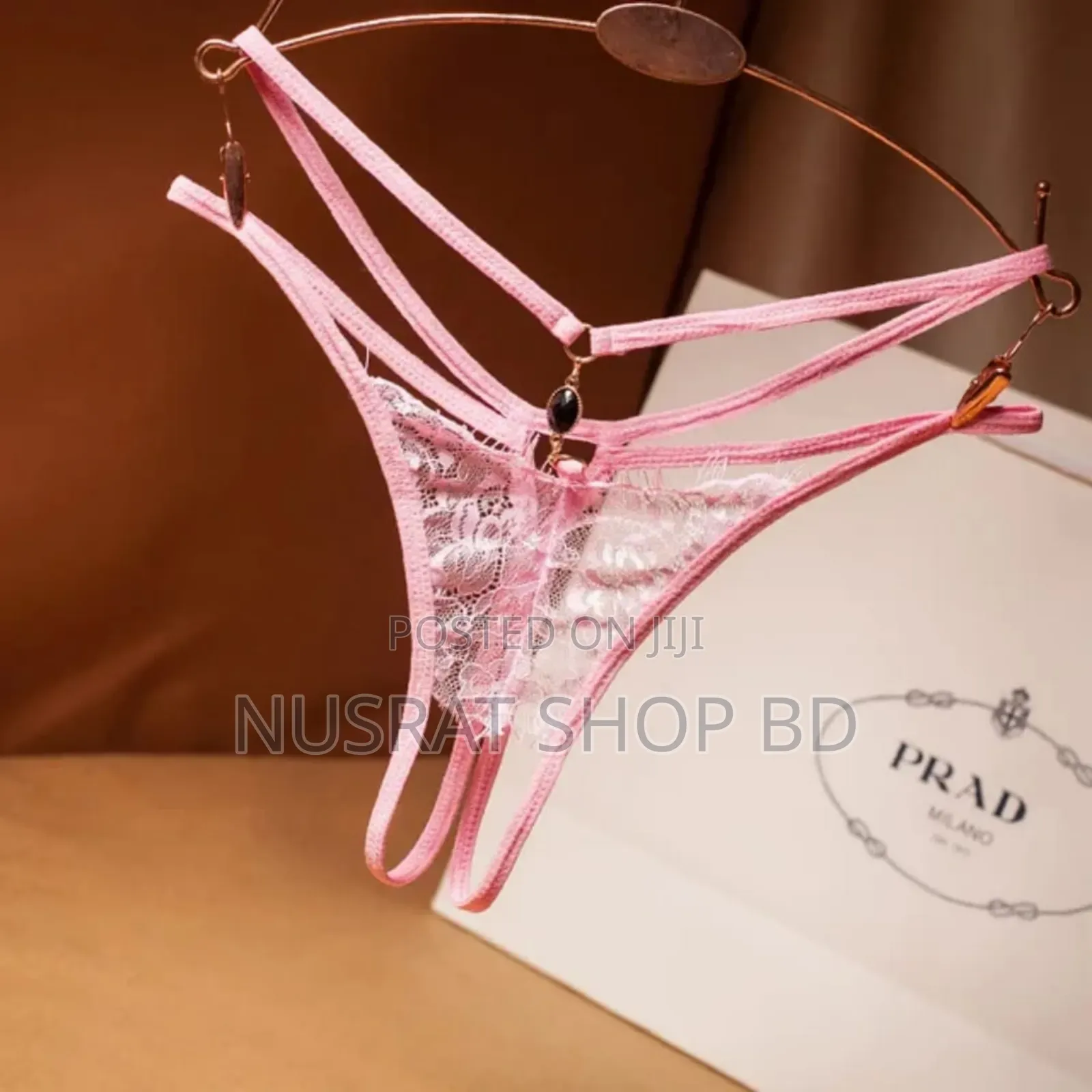 Lace G-Strings and Thongs With Pearls Panties Transparent Lingerie