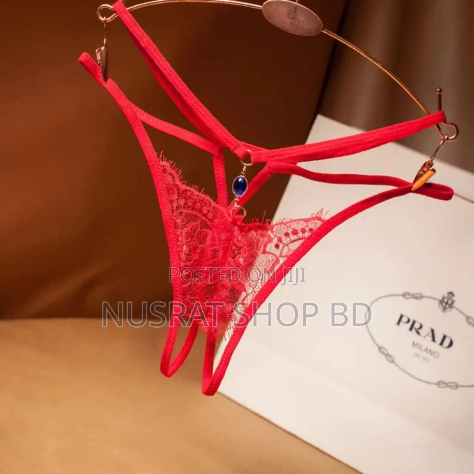 Lace G-Strings and Thongs With Pearls Panties Transparent Lingerie