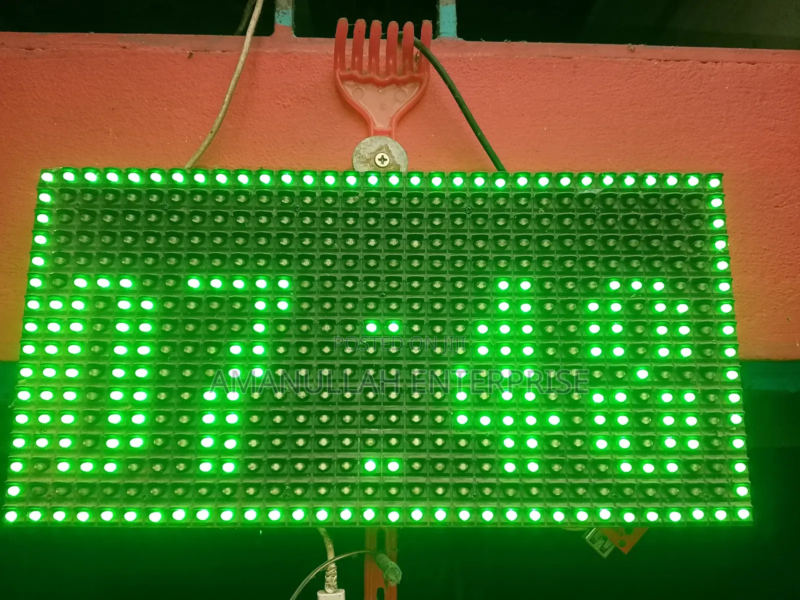 P10 Led Display Board Clock – Digital Led Scrolling Message Clock.
