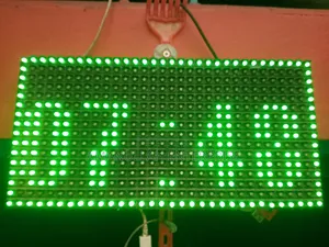 P10 Led Display Board Clock – Digital Led Scrolling Message Clock.