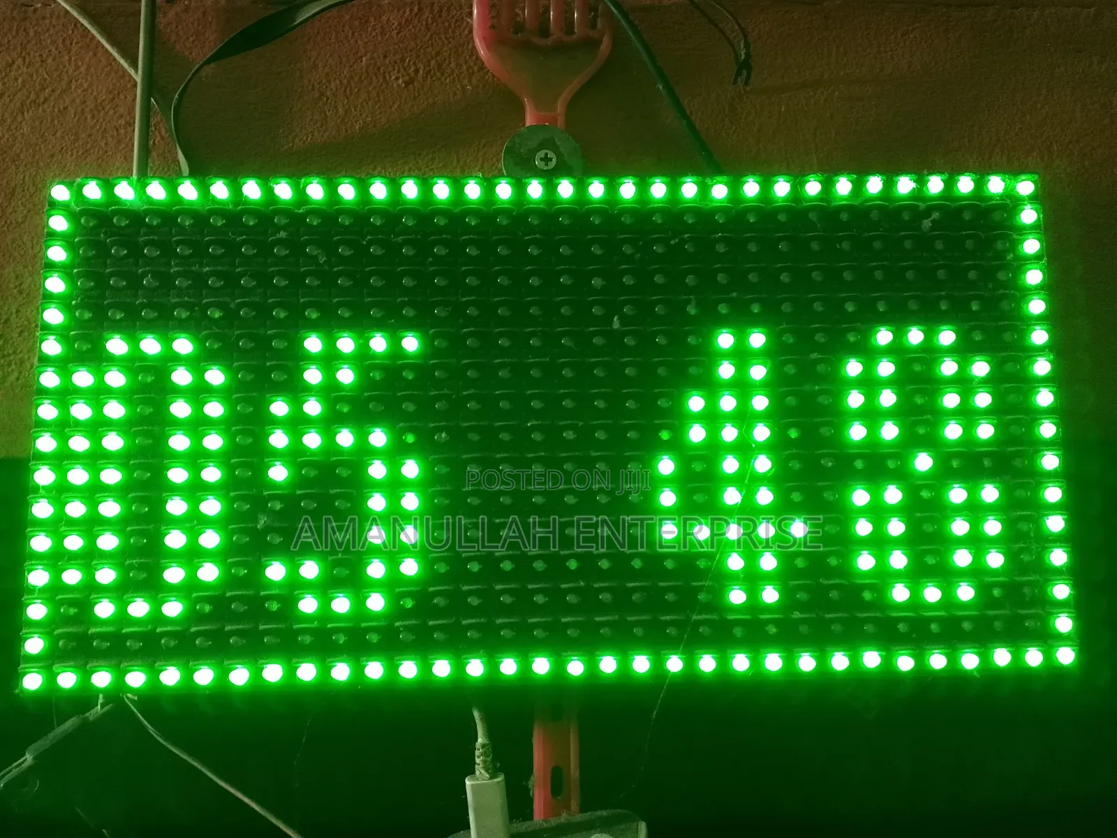 P10 Led Display Board Clock – Digital Led Scrolling Message Clock.