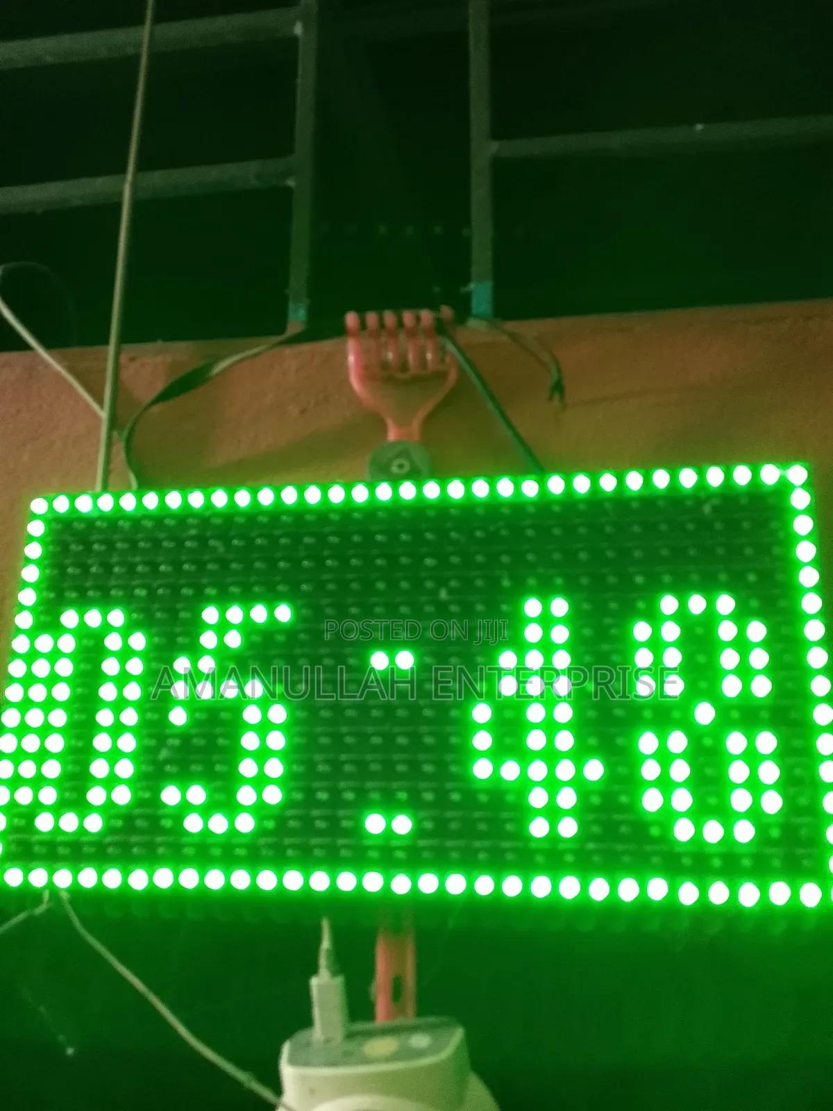 P10 Led Display Board Clock – Digital Led Scrolling Message Clock.