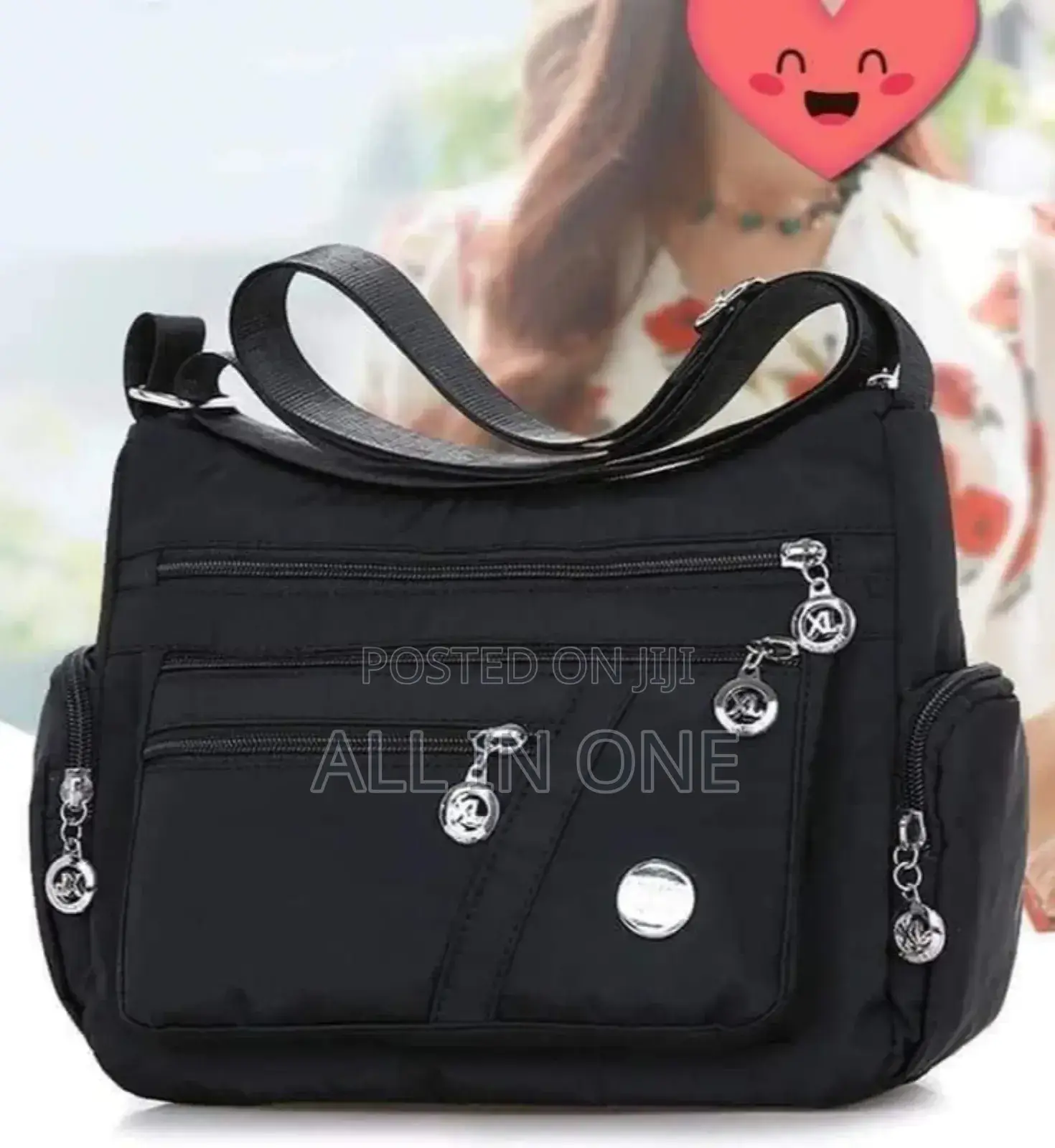 Women’S Nylon Waterproof Large Capacity Crossbody Bag