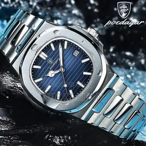 Classic Stainless Steel Wristwatches Poedagar Watch for Men