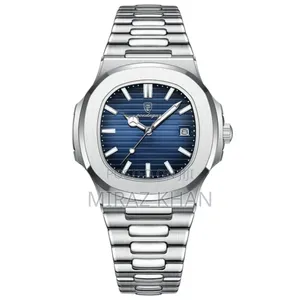 Classic Stainless Steel Wristwatches Poedagar Watch for Men