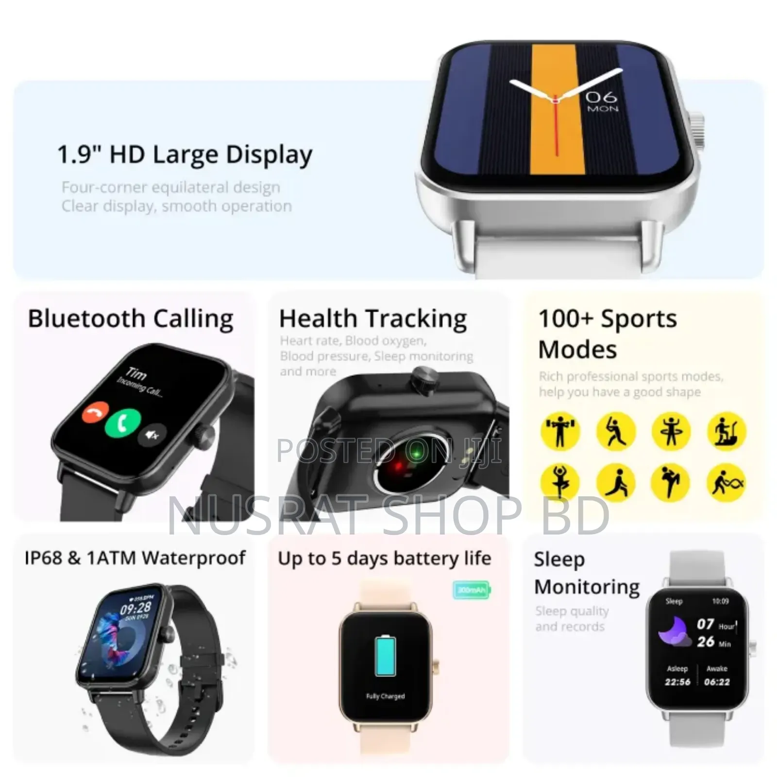 Colmi P81 Voice Calling Bluetooth Smartwatch Men Women Code : 5270