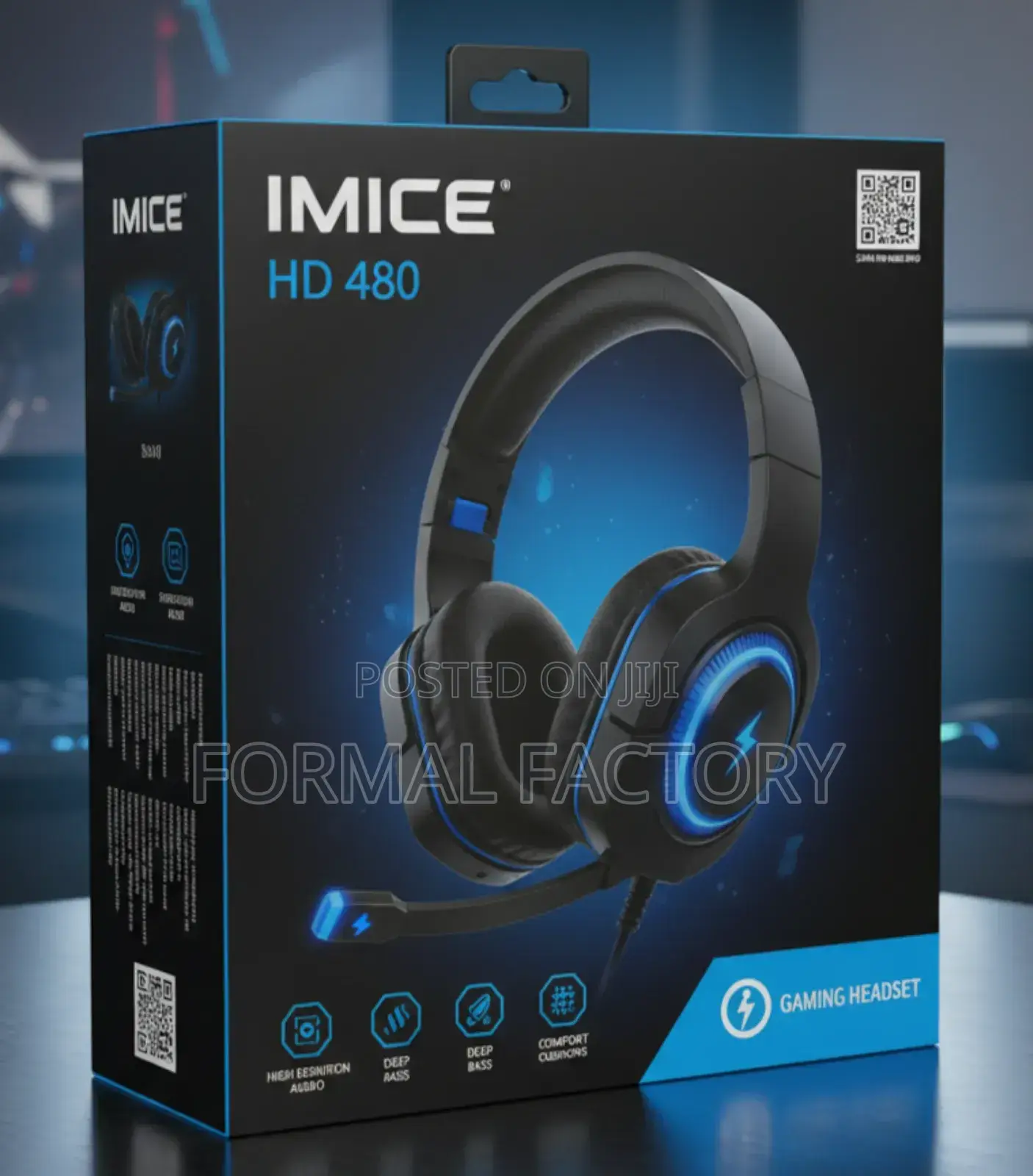 Imice Hd 480 Argb Premium Headphoneshone-gaming (3.5mm + Usb Jack)