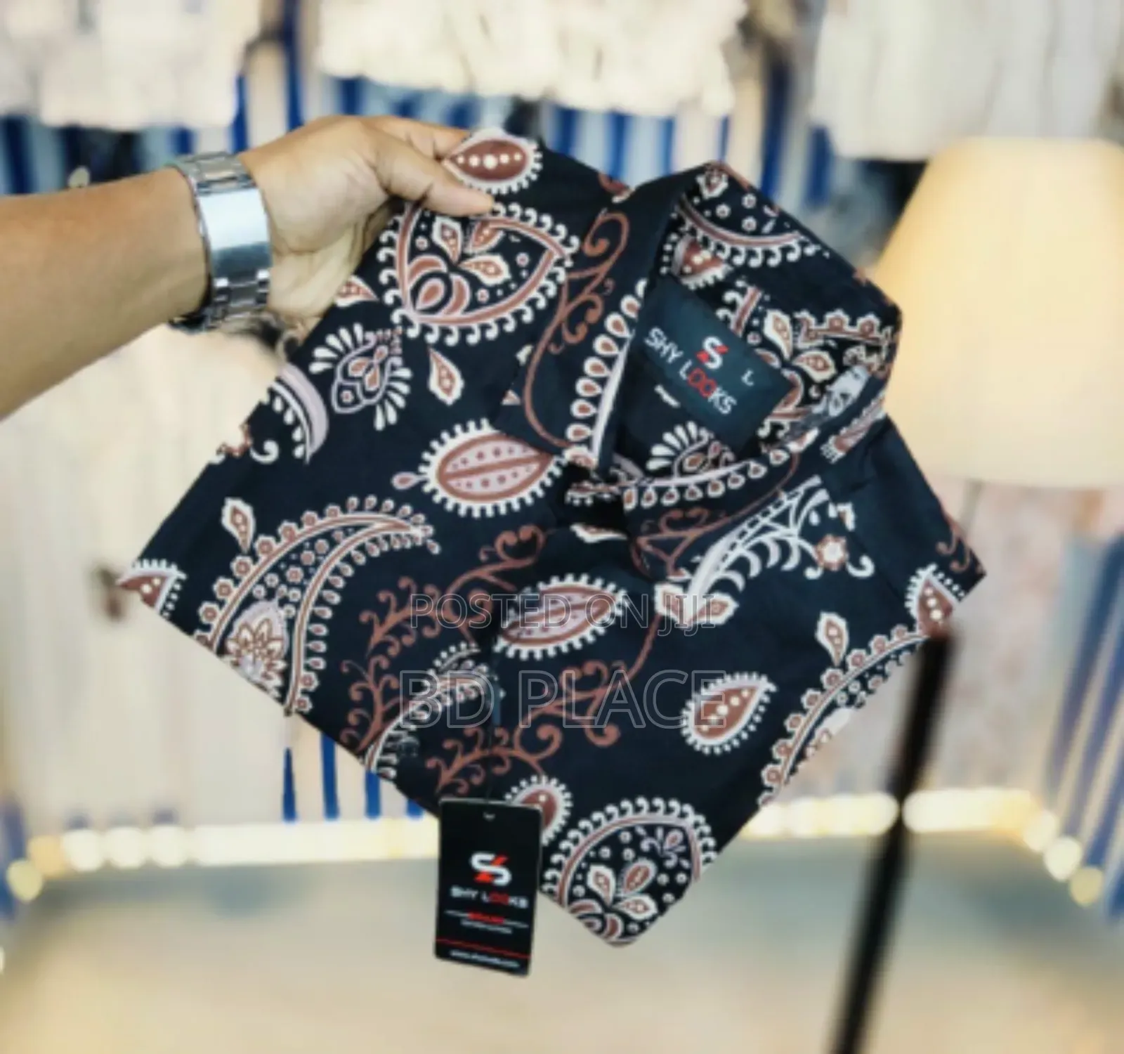 Ac Cotton Print Shirt - Shy Looks