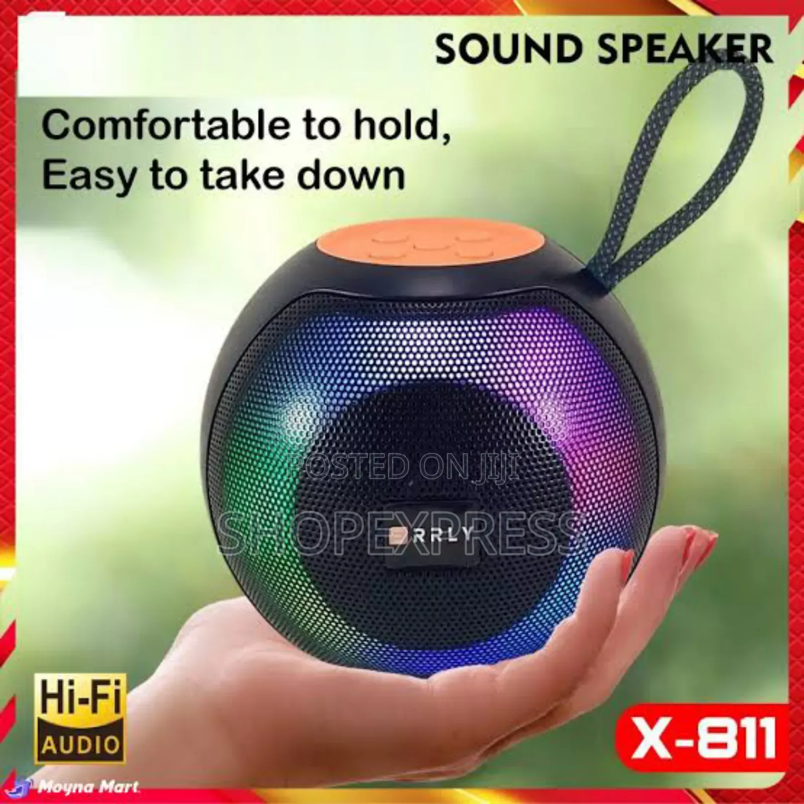 X811 Mini Portable Bluetooth Speaker With RGB Lighting Effect