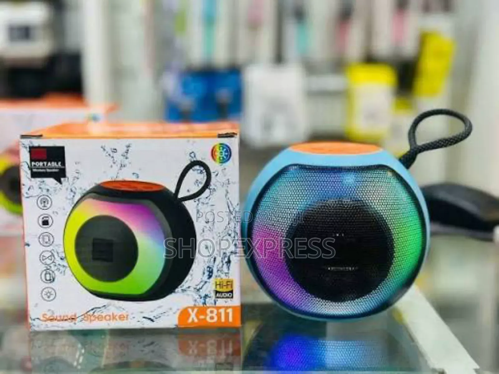 X811 Mini Portable Bluetooth Speaker With RGB Lighting Effect
