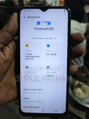 Vivo Y22s 128 GB Blue