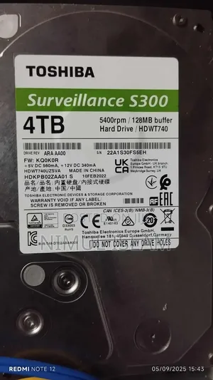 Photo - Digital Video Recorder Dh-Xvr1808-1 এবং Toshiba S300 4tb Hard Drive