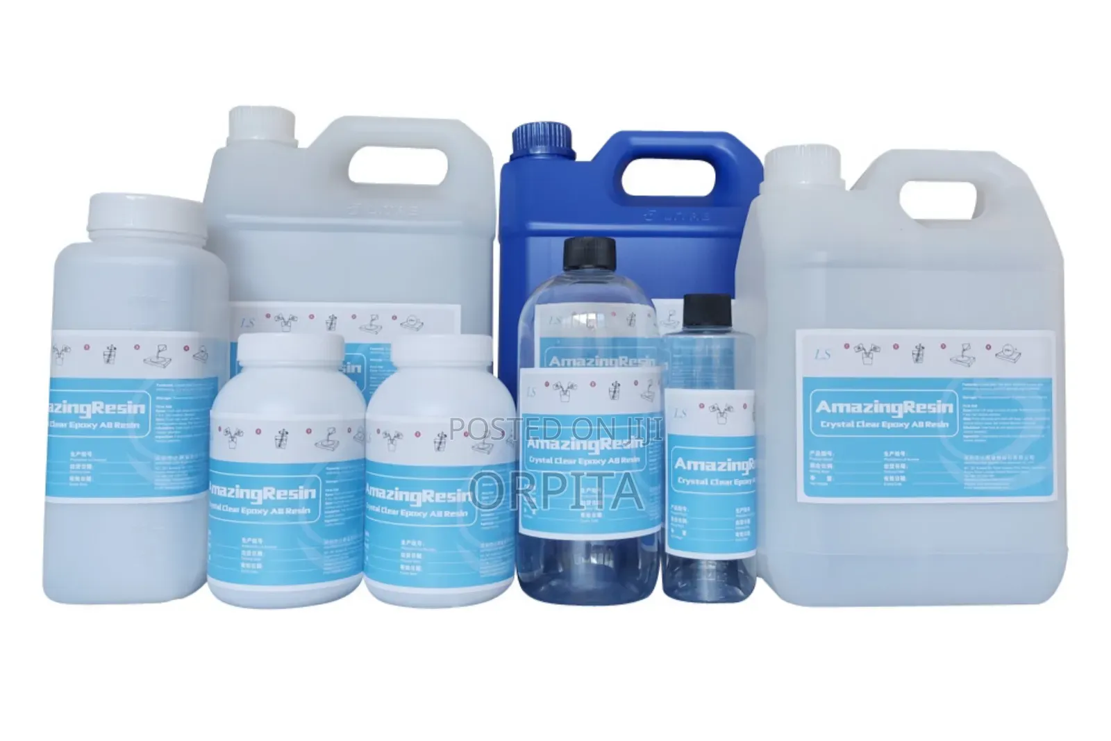 Epoxy Rasin 3:1 and Hardner.