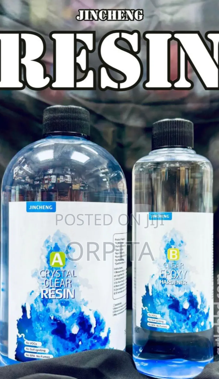 Epoxy Rasin 3:1 and Hardner.