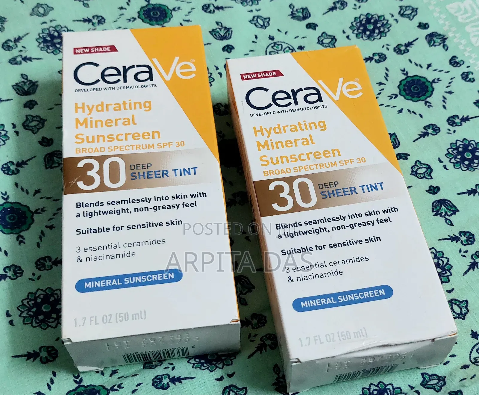 Cerave Hydrating Mineral Sunscreen