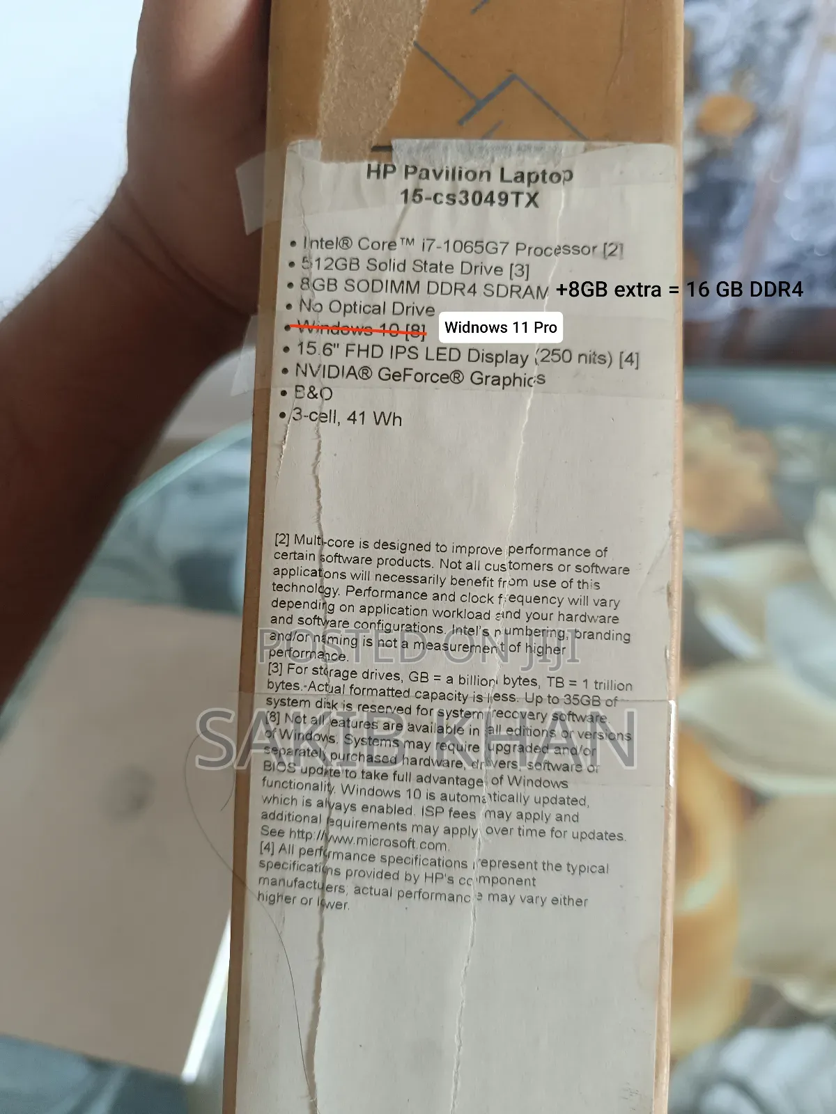 Laptop HP Pavilion 15 16GB Intel Core I7 SSD 512GB