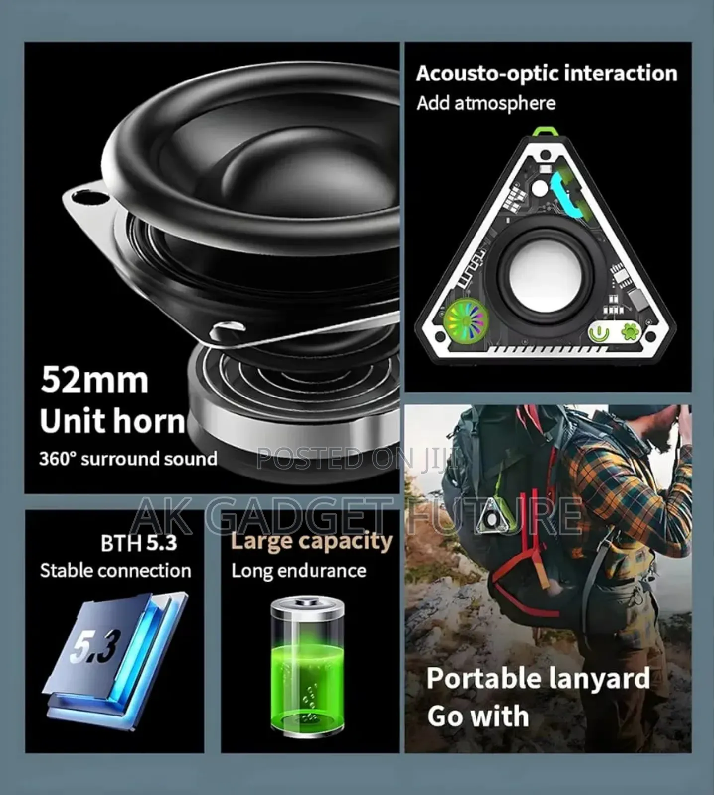 V2 Transparent Mecha Bluetooth Speaker