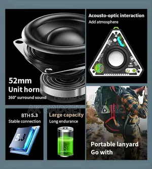 V2 Transparent Mecha Bluetooth Speaker