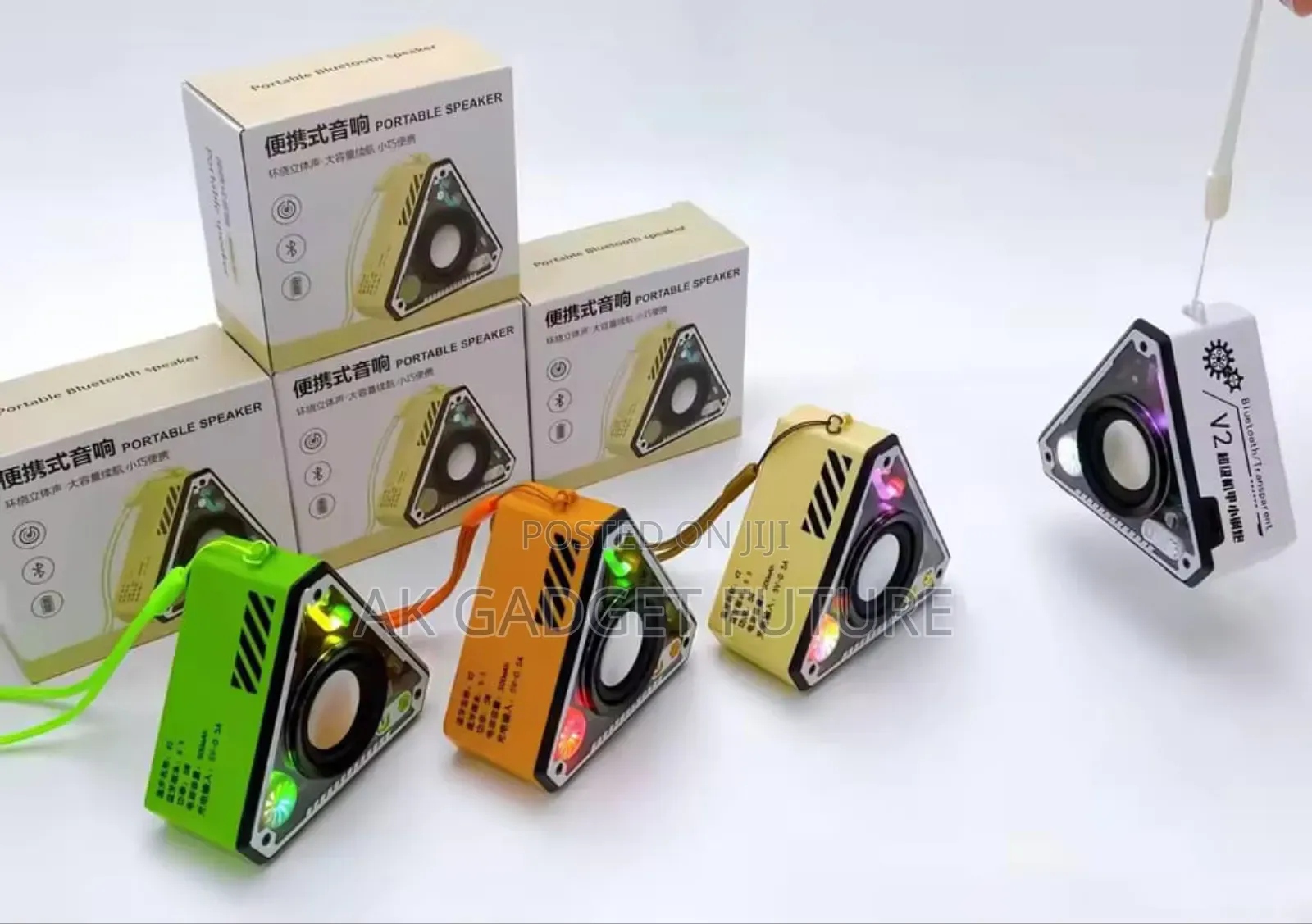 V2 Transparent Mecha Bluetooth Speaker