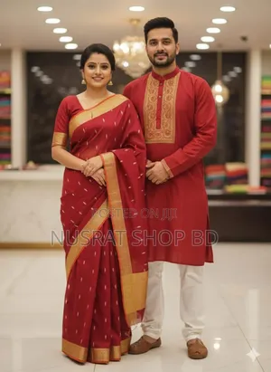 Photo - Sharee Panjabi Couple With Blouse Piece