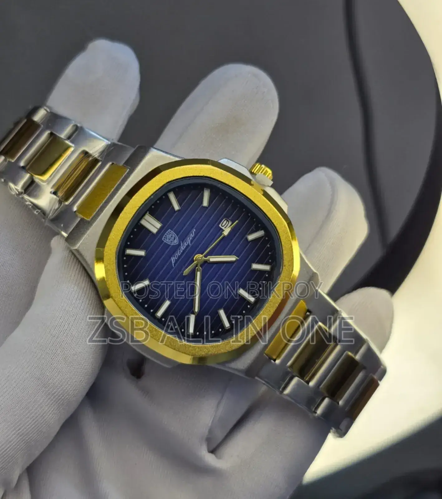 Luxury Two-Tone Wrist Watch High Quality