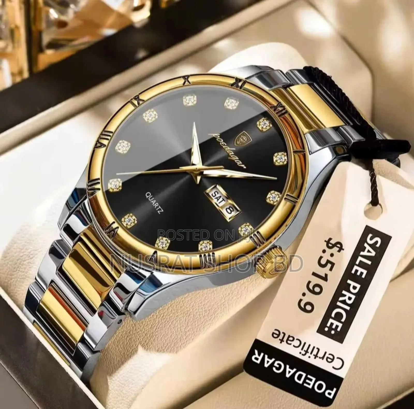 Poedagar Luxury Quartz Wrist Watch for Men