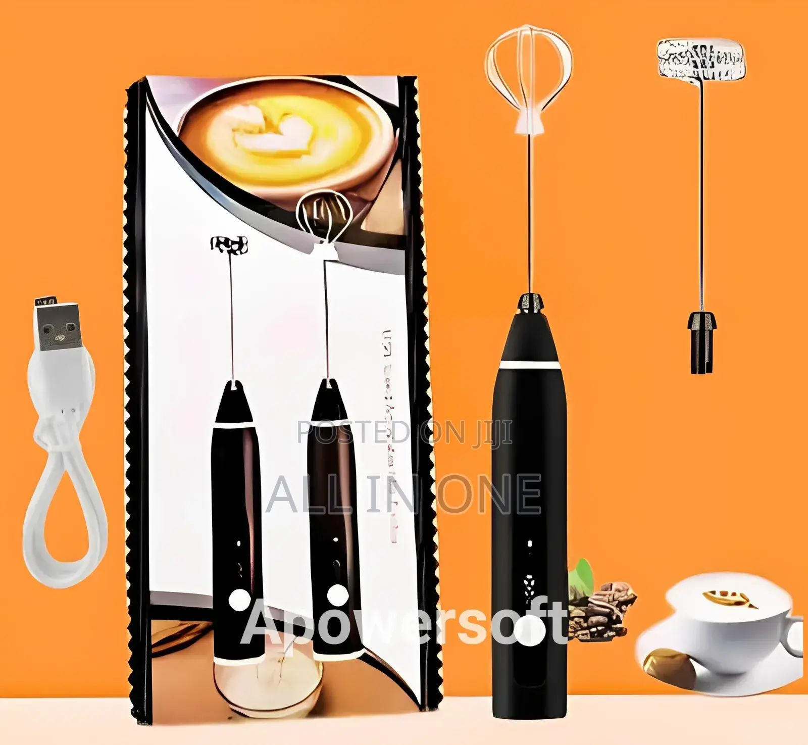 Electric Coffee Mixer Rechargeable Milk Shaker Maker