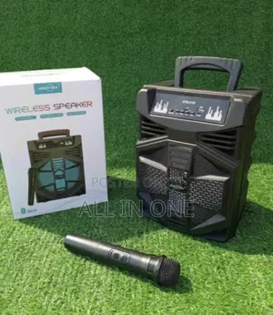 8" Bt Speaker Bluetooth GTS-2137 With Microphone- Led Lights