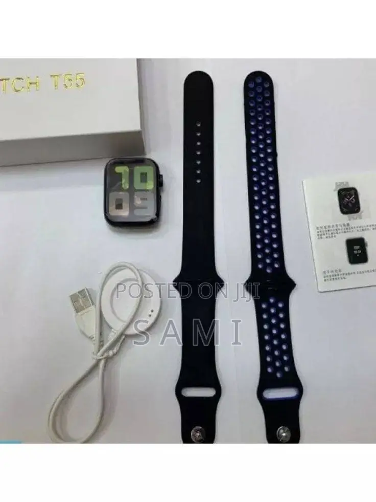 T55 Smart Watch (২ জোড়া বেল্টসহ)