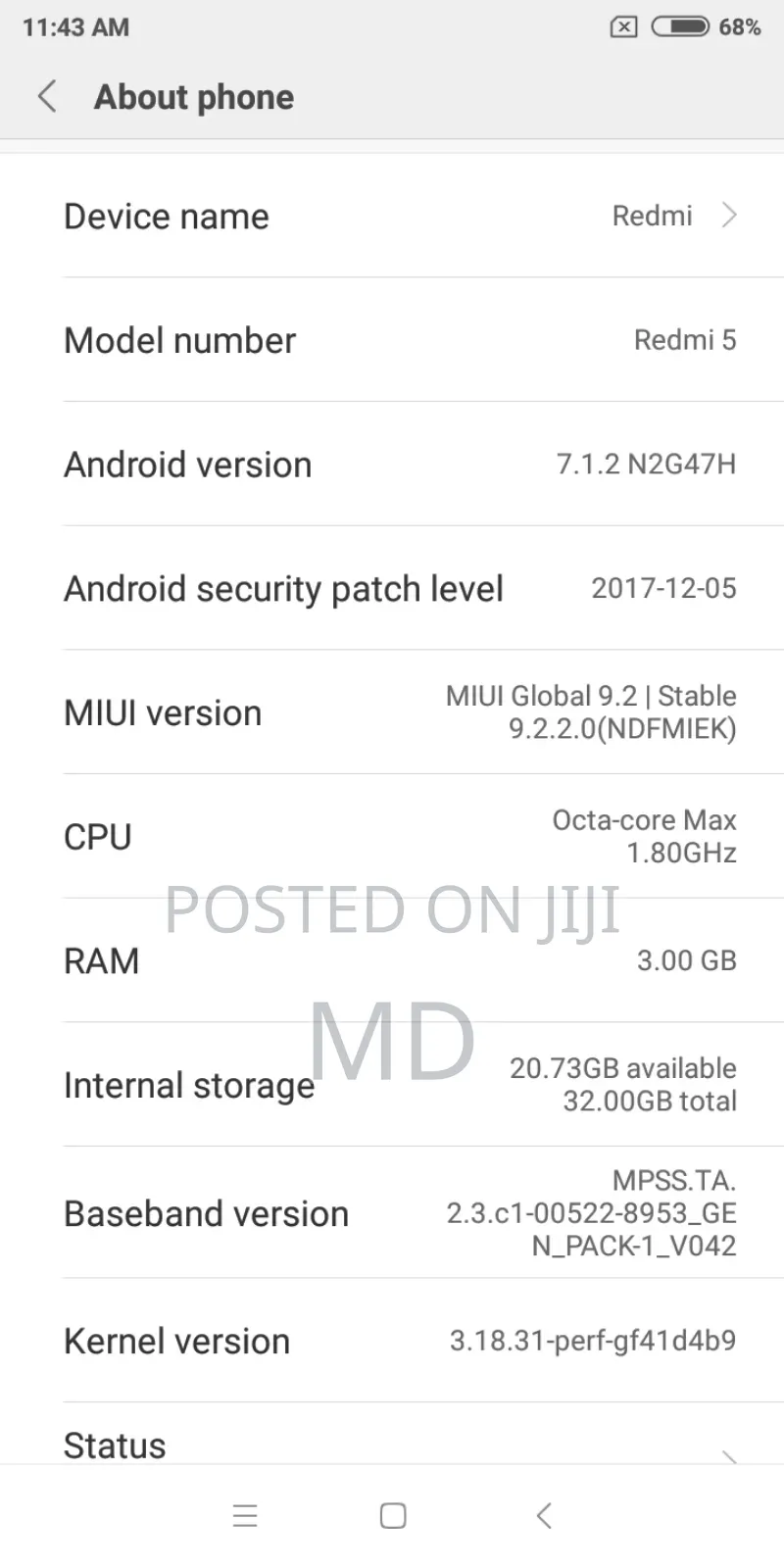 Xiaomi Redmi 5 32 GB White